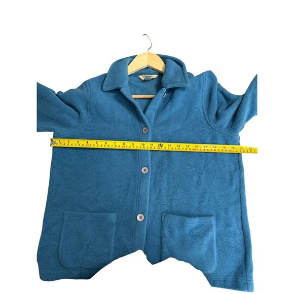 Vintage L.L. bean Fleece Coat Jacket Womens size M Outdoors Utility Minimalist - Picture 5 of 9